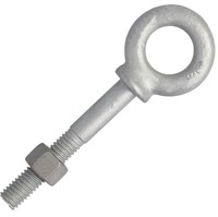 3/8 X 4-1/2 FORGED EYE BOLT, WITH SHOULDER, HDG WLL1200#