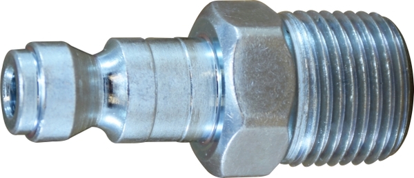 3/8 BODY 3/8 MALE NPT TRU-FLATE AUTOMOTIVE QUICK CONNECT PLUG