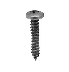 #10 X 1 PHIL PAN HD SCREW BLK-OX - BULK