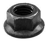 M12-1.75 HEX FLANGE NUT 25MM O.D. 18MM HEX