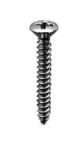 AUVECO 10 X 1/2 PHILLIPS OVAL #6 HD TAP SCREW CHROME