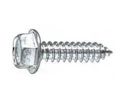 12 X 1 IND. HEX WASHER HEAD TAP SCREW ZINC