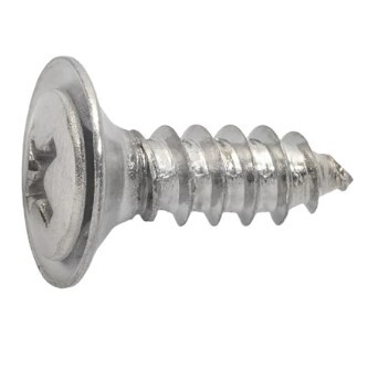 PHIL OVAL HD SEMS FLUSH SCREW #10 X 1