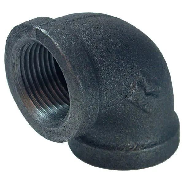 BLACK MALLEABLE IRON ELBOW 90 D 3