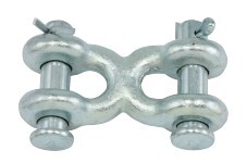 1/4-5/16 DOUBLE CLEVIS LINKS - STEEL ZP, G40 WLL3900