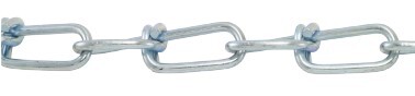 #2/0 DOUBLE LOOP CHAIN, ZP STEEL WLL255