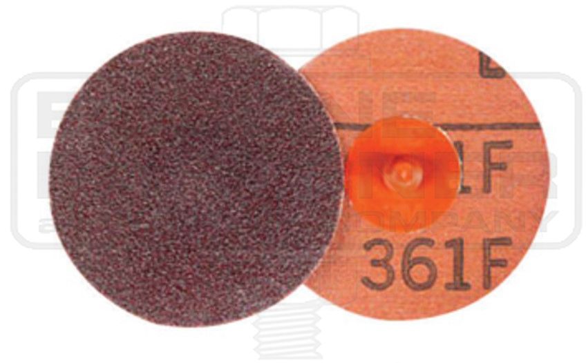 3M ROLOC DISCS 361F, ALUMINUM OXIDE, 2-IN DIA, TR, 80 GRIT