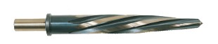 1/4" ROUND SHANK SPIRAL FLUTE, TAPER REAMER.