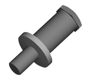 1/2" NF X 1/2" NC X 2-3/4 DOUBLE END STUD, GRADE 8 PLAIN