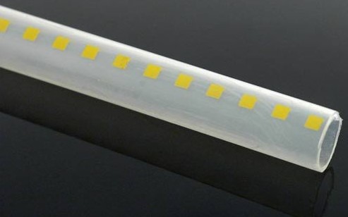HI-FLOW HEAT SHRINK TUBING, 4:1, 0.450" CLEAR / YELLOW DASHES, PK / 8 X 6"