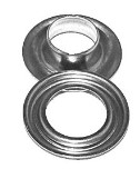 NO.2 SIZE GROMMET &amp; WASHER BRASS
