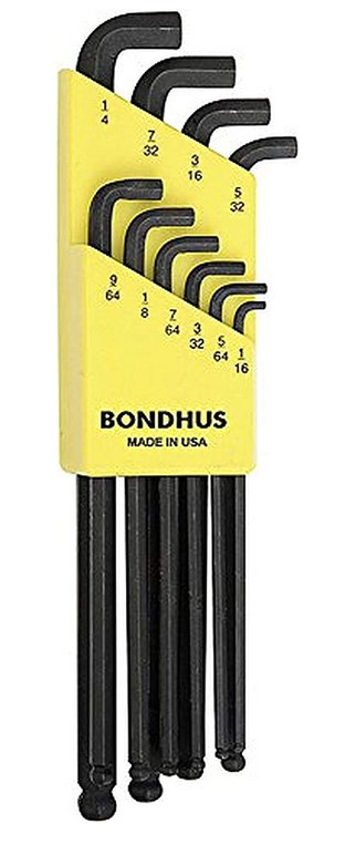 SET 10 STUBBY BALL END L-WRENCHES 1/16-1/4"