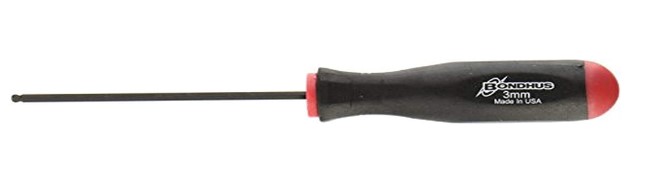 2.0MM BALL END SCREWDRIVER - 2.8" TAGGED &amp; BARCODED