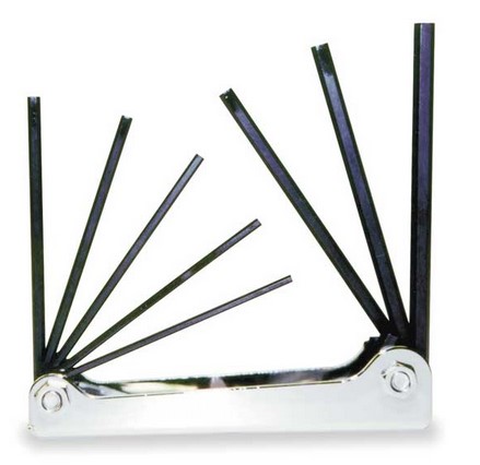 EKLIND METAL FOLD-UP HEX KEY SET 3/32" - 1/4"
