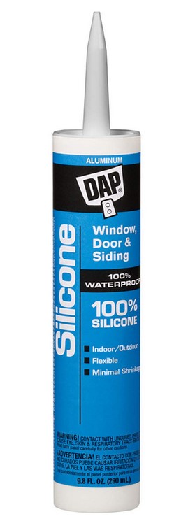 DAP 100% SILICONE WINDOW &amp; DOOR SEALANT - ALUMINUM