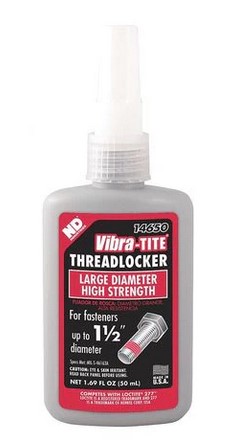 VIBRA-TITE 146 RED LARGE DIAMETER/HIGH STRENGTH THREADLOCKER, 50ML