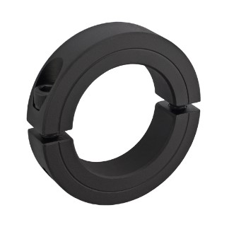 3-7/16" ID FORCE DOUBLE SPLIT SHAFT COLLARS - STEEL BLACK OXIDE