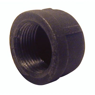 1 1/2" PIPE CAP BLACK MALLEABLE IRON PIPE FITTING