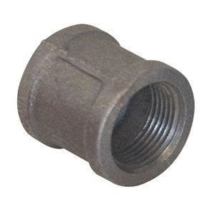 1" BANDED PIPE COUPLER BLACK MALLEABLE IRON PIPE FITTING