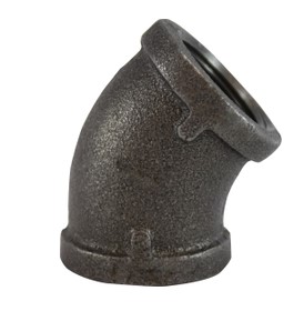 BLACK MALLEABLE IRON ELBOW 45 D 1"