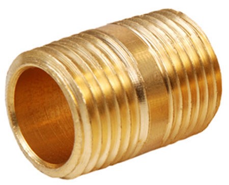 3/4" BRASS CLOSE NIPPLE