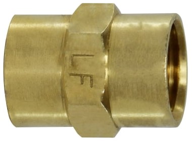 1/4 FEMALE PIPE COUPLING, BRASS