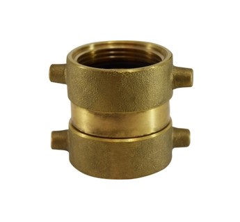 1-1/2" NPSH X 1-1/2" NPSH CAST BRASS DOUBLE FEMALE SWIVEL PIN LUG