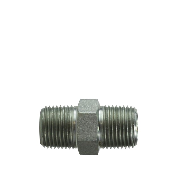 1/4" X 1/8" STEEL HEX PIPE NIPPLE