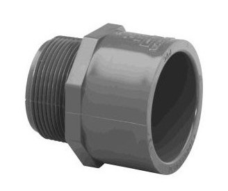 2" MALE PIPE X SLIP SCHEDULE 80 PVC ADAPTER