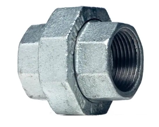 3/8" GALVANIZED MALLEABLE IRON UNION