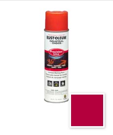 FLUORESCENT RED M1800 SYSTEM WATER-BASED PRECISION-LINE INVERTED MARKING PAINT AEROSOL