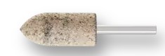 A11 RESIN MOUNTED POINT 1/4" SHANK - ALUMINUM OXIDE 30 GRIT INOX EDGE