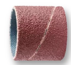 3/4" X 1" SPIRAL BAND - CYLINDRICAL TYPE, ALUMINUM OXIDE 80 GRIT