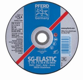 PFE61306 7" X 1/4 GRINDING WHEEL, 5/8-11 THD. - SG ALU -