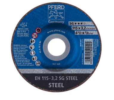 PFE63172 4-1/2" X .045" CUT-OFF WHEEL, 7/8" A.H. - SGP STEELOX - TYPE 27