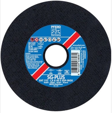 4-1/2" X .045" CUT-OFF WHEEL, 7/8" A.H. - SGP STEELOX - TYPE 1