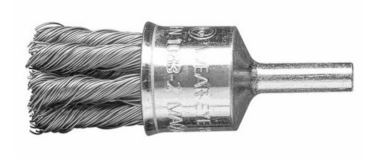 1'' PSF KNOT END BRUSH - .014 CS WIRE, 1/4" SHANK