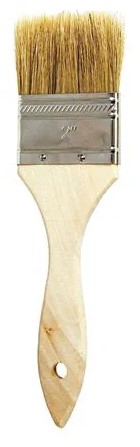 Chip Brush 1/2" Width White Bristle 1-1/2" Trim Wooden Handle