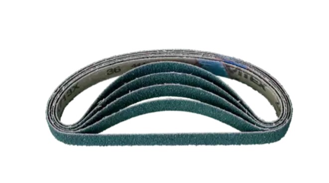 3/4" X 20-1/2" COATED FILE BELT, ZIRCONIA - 36 GRIT