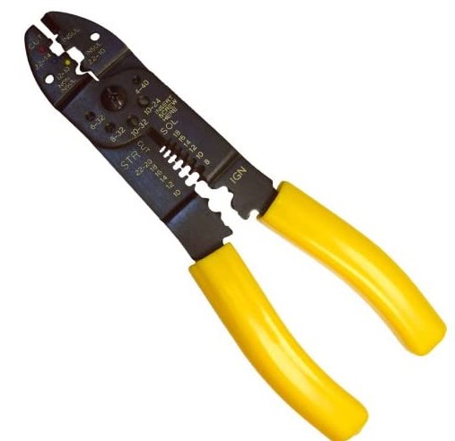 CRIMPING TOOL CUT/STRIP/CRIMP 22-10GA PRIMARY &amp; IGNTION WIRE AND TERMINALS 1/PK