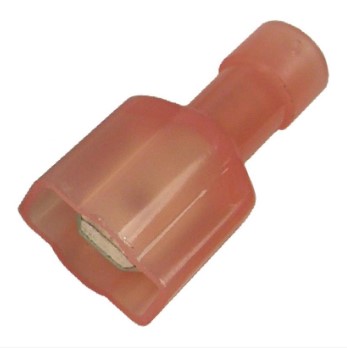 22-16 AWG NYLON FULLY INSULATED TIN-PLATED COPPER .250" MALE TERMINAL 50/PK