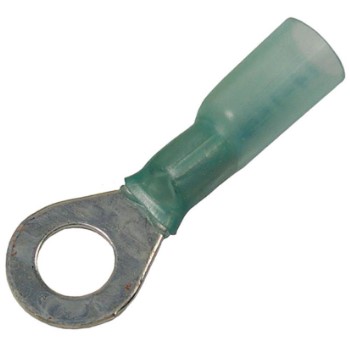 16-14 AWG CRIMP &amp; HEAT SHRINK BRAZED 5/16" RING W/ADHESIVE LINED SLEEVE 25 PCS