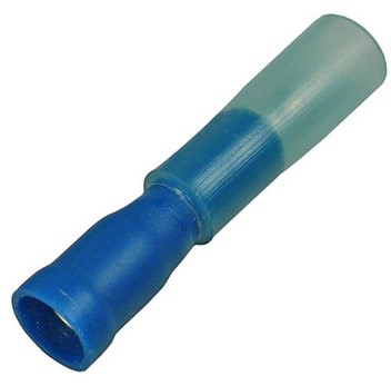 16-14 AWG CRIMP &amp; HEAT SHRINK .157" RECEPTACLE W/ADHESIVE LINED SLEEVE  100 PCS