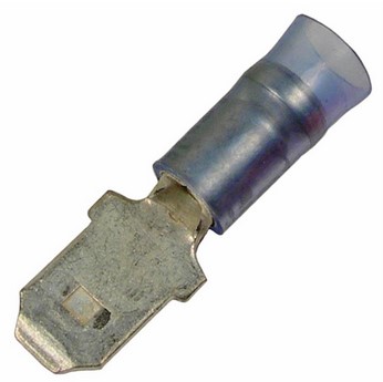 16-14 AWG NYLON INSL WITH METAL SLEEVE .250" MALE TIN-PLATED COPPER 25 PCS