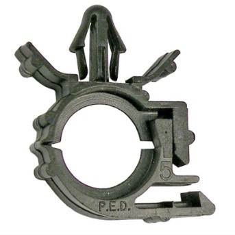 CONVOLUTED TUBING 1/2" ID WING CLIP BLACK POLYPROPYLENE 1/4" DRILL BITS HOLE 50 PCS