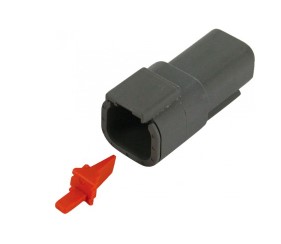 DEUTSCH DTM SERIES 4-WAY FEMALE HOUSING &amp; WEDGELOCK 1 SET