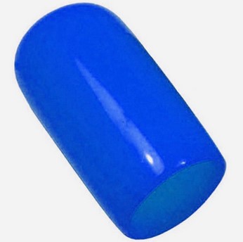 5/16" ID BLUE FLEXIBLE VINYL CARBURETOR CAP  9/PK
