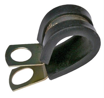 1" ID RUBBER INSULATED STEEL CLAMP 3/8" MOUNT HOLE 7/PK
