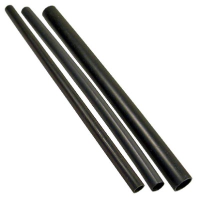 1/4" ID RIGID POLYOLEFIN DUAL WALL WATERPROOF BLACK SHRINK TUBING  4FT