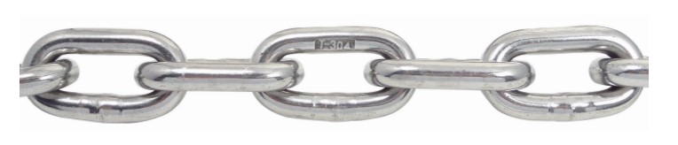 3/8" 304 STAINLESS PROOF COIL CHAIN